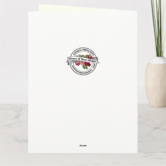 Katholiek Huwelijksgebed Gefeliciteerd Kaart (Achterkant)