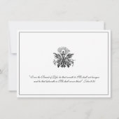 Katholiek Jezus Meisje Eerste Communie Uitnodiging (Achterkant)