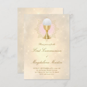 katholiek meisje eerste communie uitnodiging