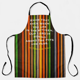 Katholiek Saint Quote Apron Schort