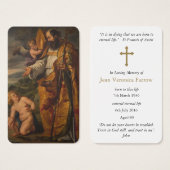 Katholiek verlies St Augustine Gebed Sympathie Kaa Visitekaartje (Voorkant /achterkant)