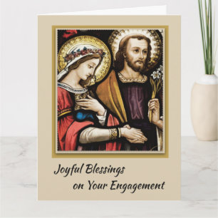 Katholiek Verloving Gefeliciteerd Kaart met gebed
