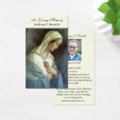 Katholieke begrafenis Memorial Prayer Heilige Boek Visitekaartje (Bureau)