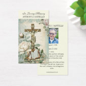 Katholieke begrafenis Memorial Prayer Heilige Boek Visitekaartje (Bureau)