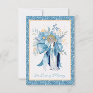 Katholieke begrafenis Memorial Prayer Notitiekaartje