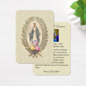 Katholieke begrafenis Memorial Prayer Visitekaartje (Bureau)
