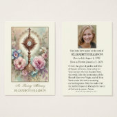 Katholieke begrafenisdienst Eucharistiegebed Kaart (Voorkant /achterkant)