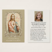 Katholieke begrafenisdienst Jesus Prayer Kaart (Voorkant /achterkant)