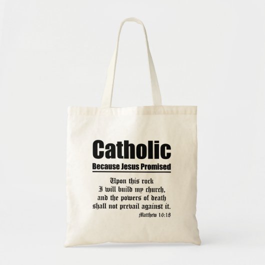 katholieke belofte tote bag (Voorkant)