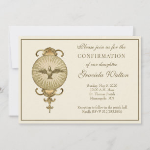 Katholieke bevestiging Heilige Geest Manuscript Kaart