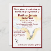 Katholieke bevestigingsuitnodiging kaart (Voorkant)