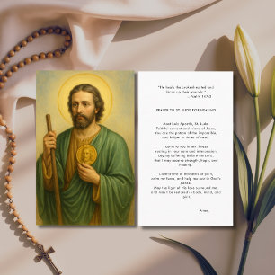 Katholieke bijbel St. Jude Foto Healing Prayer Kaa Visitekaartje