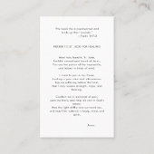 Katholieke bijbel St. Jude Foto Healing Prayer Kaa Visitekaartje (Achterkant)