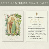Katholieke Bloemen Maria en Jozef Trouwen Heilige  Visitekaartje
