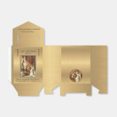 Katholieke bruid & bruidegom Mary St. Joseph Gold  Bedankdoosjes (Uitgevouwen)