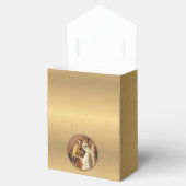 Katholieke bruid & bruidegom Mary St. Joseph Gold  Bedankdoosjes (Geopend)