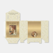 Katholieke bruid & bruidegom Mary St. Joseph Goud  Bedankdoosjes (Uitgevouwen)