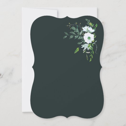 Katholieke Bruidsjonker Uitnodigingen Bloemen Krui (Achterkant)