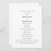 Katholieke bruiloft | Bruid & Bruidegom organisere Kaart (Voorkant / Achterkant)