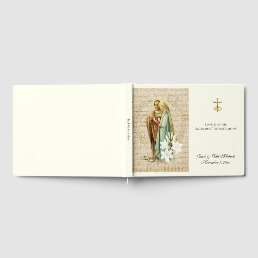 Katholieke bruiloft en bruidringen gastenboek (Volledig)