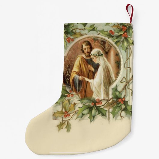 Katholieke bruiloft Gezegende Maagd Mary St. Josep Kleine Kerstsok (Achterkant)