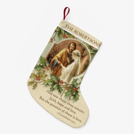 Katholieke bruiloft Gezegende Maagd Mary St. Josep Kleine Kerstsok (Voorkant (Hangend))