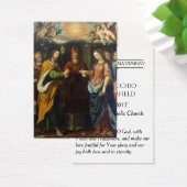 Katholieke bruiloft voor de bruidegom Heilige Kaar Visitekaartje (Bureau)