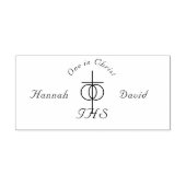 Katholieke bruiloft zelfinktende stempel (Design)