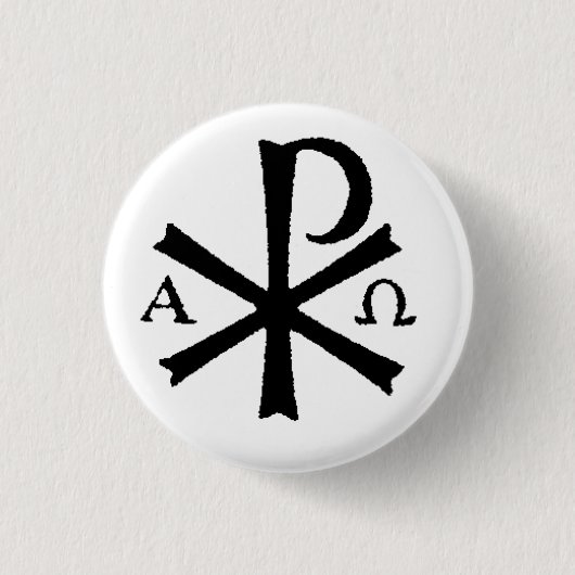 Katholieke Button Chi Rho (Voorkant)