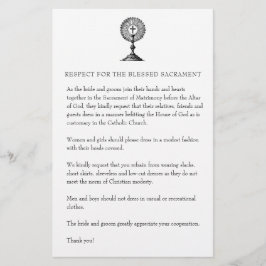 Katholieke Buurdste Kerk Attire voor gasten S Briefpapier