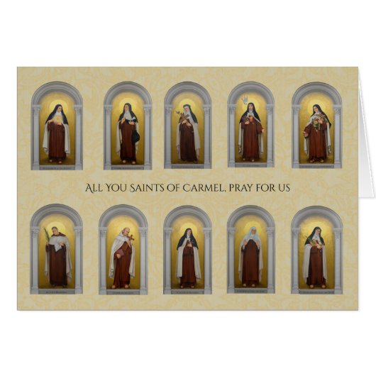 Katholieke Carmelite Saints Nuns Priests Religieuz (Voorkant Horizontaal)