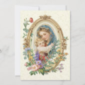 Katholieke doop Gezegende Moeder Jezus Kaart (Achterkant)