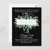 Katholieke EASTER Kaart Religieuze Bijbelprijsopga (Voorkant / Achterkant)