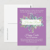 Katholieke EASTER Kaart Religieuze Bijbelprijsopga (Voorkant / Achterkant)