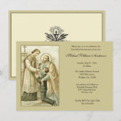 Katholieke Eerste Communie Jongen St. Joseph Kaart (Voorkant / Achterkant)