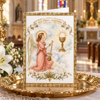 Katholieke Eerste Heilige Communie Jezus Engelen Kaart