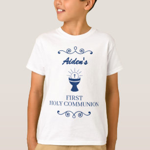 Katholieke Eerste Heilige Communie Kelk Viering T-shirt