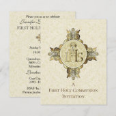 Katholieke Eucharistie Eerste Heilige Communie Uit Kaart (Voorkant / Achterkant)