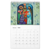 Katholieke Folk Art Calendar van Jen Norton Kalender (Jan 2026)