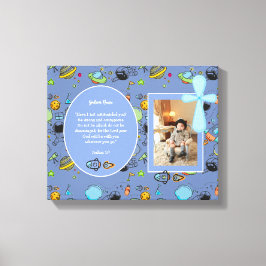 Katholieke foto cadeau jongens - Eerste Communie, Canvas Afdruk