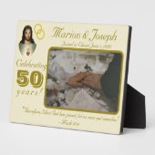 Katholieke fotoplaquette 50-jarig jubileum fotoplaat (Zijkant)