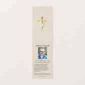 Katholieke Funeral Eucharist Prayer Heilige Kaart Visitekaartjes (Binnenkant ongevouwen)