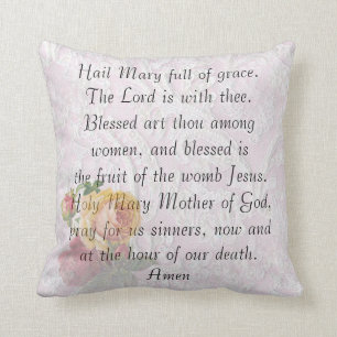 Katholieke gebeden "Hail Mary" Pillow Kussen