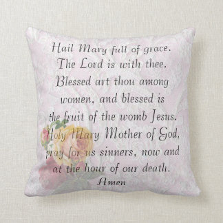 Katholieke gebeden "Hail Mary" Pillow Kussen