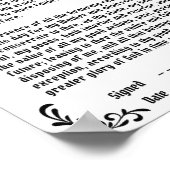 Katholieke gebeden voor Jezus Maagd Mary Poster (Hoek)