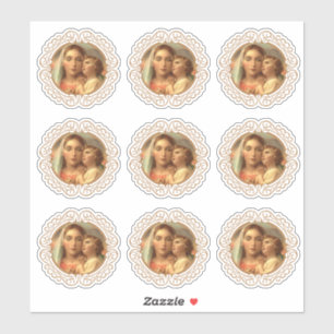 Katholieke gevlekte Maagd Mary Jezus Religieus Sticker