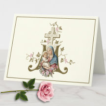 Katholieke Gezegende Moeder Jezus Floral Marian Cr
