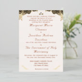 Katholieke Grace bruiloft uitnodiging (Staand Voorkant)