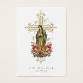 Katholieke Guadalupe Bruiloft Gebed Kaart (Voorkant)