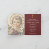 Katholieke Heilige Communie Kind Jezus Druiven (Binnen)